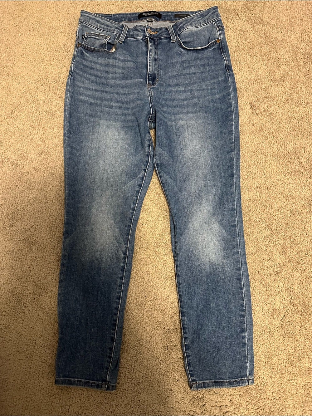 Judy Blue Gwen High Rise Slim Fit Jeans Medium Wash Stretch Size 11/30 JB82294